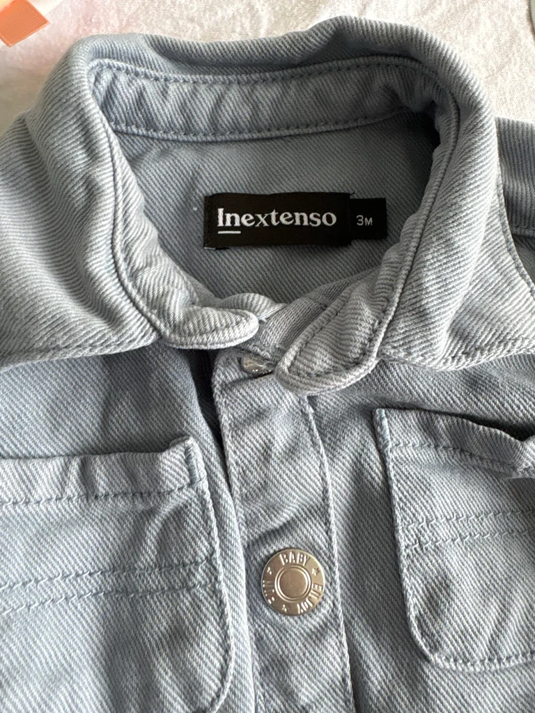 Jolie Veste en Jean Bleu Bébé Garçon 3 Mois – Inextenso – photo 3